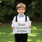 Placa Jesus Nosso Convidado De Honra - Casamento