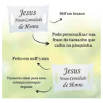 Placa Jesus Nosso Convidado De Honra - Casamento