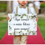 Plaquinha Decoração Casamento Entrada Convidado Noivos 50x30