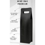 Porta Vinho Em Couro Sintético Embalagem Luxo Presente