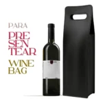 Porta Vinho Em Couro Sintético Embalagem Luxo Presente