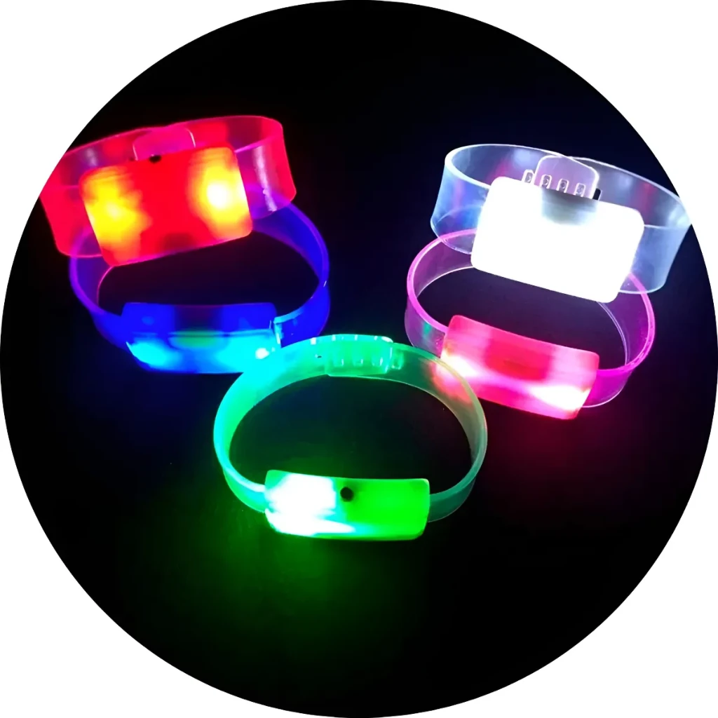 Pulseira De Led Luz Pisca Colorida Festa Balada Com 15 Unid Pulseira De Led Luz Pisca Colorida Festa Balada Com 15 Unid