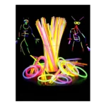 Pulseira Neon 100 Un Adereços Balada Fluorescente Festa Led