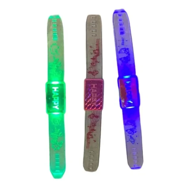 Pulseiras D Led Relógio Piscante Balada Aniversario Raiver