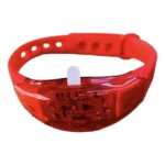 120 Pulseiras Led Pisca Batida Música Ajustavel Festa Balada