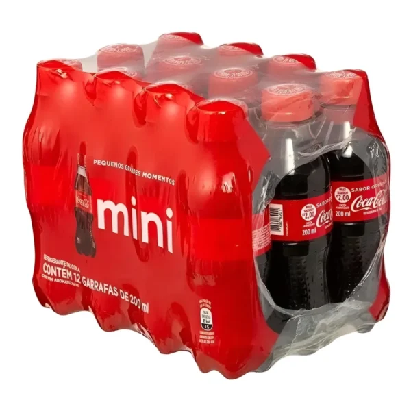 Refrigerante Coca-cola Mini Pet 200ml - 12 Unidades