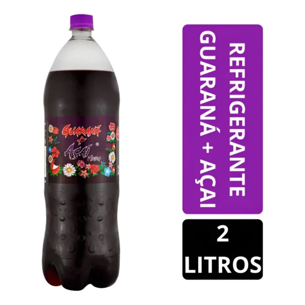Refrigerante Guaraná + Açaí Rossi Vieira Garrafa 2 Litros