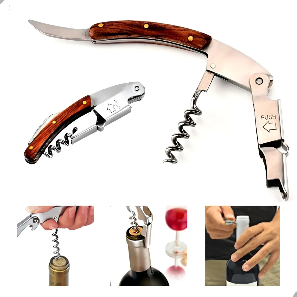 Abra Vinhos Com Facilidade E Elegância - Saca-rolhas Lorben Cor Prateado Abra Vinhos Com Facilidade E Elegância - Saca-rolhas Lorben Cor Prateado