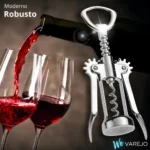 We Varejo - Saca Rolha Vinho Premium Abridor De Garrafa Manual Aço Robusto Tira Rolhas