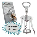 We Varejo - Saca Rolha Vinho Premium Abridor De Garrafa Manual Aço Robusto Tira Rolhas