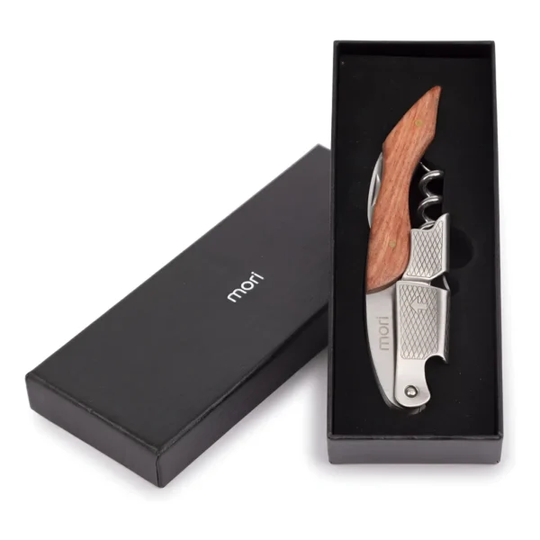 Saca Rolhas Abridor De Garrafas Vinho Profissional Aço Inox