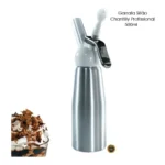 1 Garrafa Chantilly Sifão Profissional 500ml Prata Full