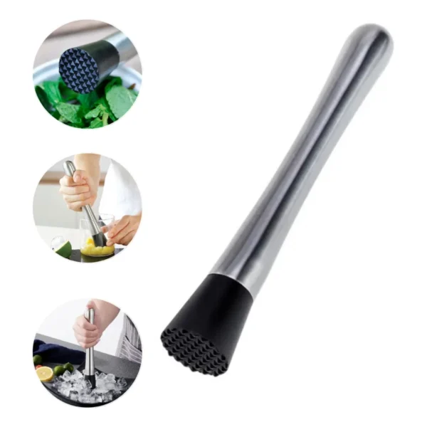 Macerador Socador De Caipirinha Para Drinks E Cozinha Inox