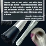 Macerador Socador De Caipirinha Para Drinks E Cozinha Inox