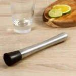 Socador Macerador Caipirinha Inox Amassador Drinks Bartender Cor Prateado