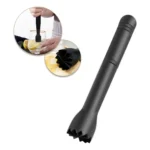 Macerador Ponta Dentada Plástico Abs Socador 25cm Preto