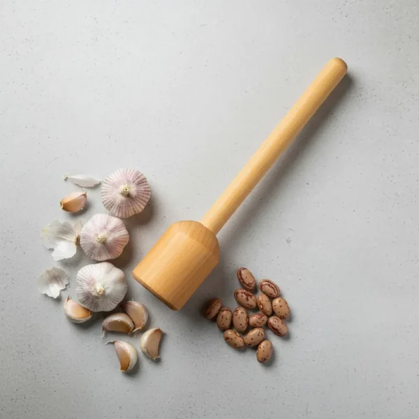 Socador Amassador Feijão Alho Caipirinha Madeira Multiuso