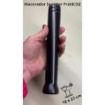 Macerador Socador Profissional Frutas Caipirinha Preto 22 Cm