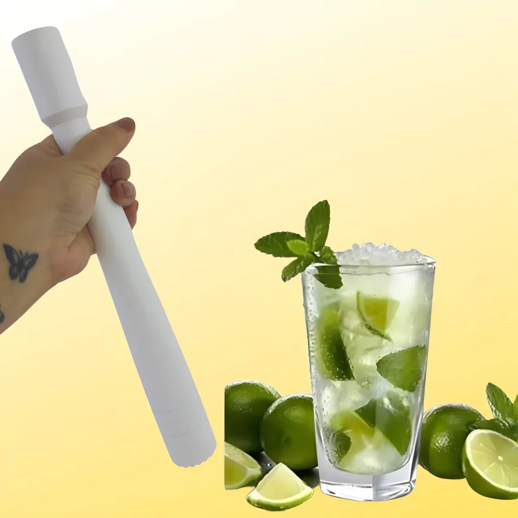Pilão Macerador Batedor Socador Caipirinha Drinkprofissional Cor Branco Pilão Macerador Batedor Socador Caipirinha Drinkprofissional Cor Branco