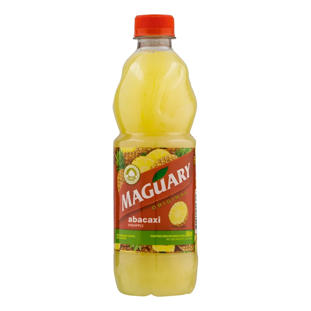 Suco de abacaxi Maguary Suco Concentrado líquido sem glúten 500 ml Suco de abacaxi Maguary Suco Concentrado líquido sem glúten 500 ml