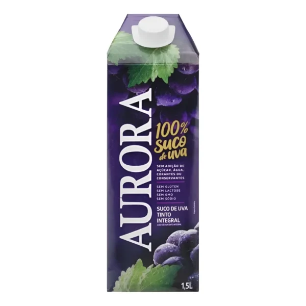 Suco De Uva Aurora Tinto Integral Caixa 1,5l