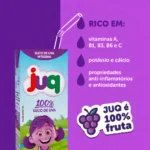 Suco De Uva Integral Juq 200ml Caixa C/24 Un