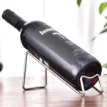 Suporte Inox Aramado Porta Garrafa Vinho Mesa Adega Clássico Inox