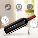 Suporte Inox Aramado Porta Garrafa Vinho Mesa Adega Clássico Inox