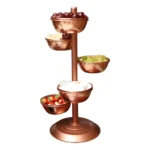 Suporte Fruteira Cobre Para Drinks Barman 5 Bowls