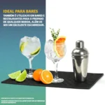 Tapete Barman Bartender Bar Mat 45x30 Porta Copos Escorredor De Louças De Borracha