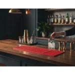 Tapete Borracha Bar Mat 50x15cm Apoio Para Portar Copos