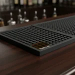 Tapete Borracha Bar Mat 50x15cm Apoio Para Portar Copos