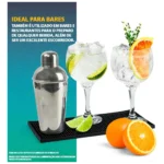 Tapete De Serviço Apoio Balcão Bartender 15x30cm Bar Mat Pvc
