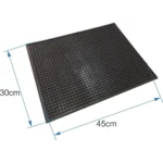 Tapete 30x45cm Escorredor De Pratos Copos Utensílios Cozinha