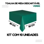 Toalha De Mesa Descartável Para Festa Perolizada 10 Unidades