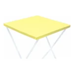 Toalha De Mesa Descartável Perolizada Decoração Festa 10un Cor Candy Amarelo