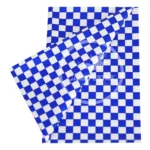 Toalha De Mesa Descartável Perolizada Decoração Festa 10un Cor Xadrez Azul Escuro