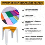 Toalha De Mesa Descartável Perolizada Decoração Festa 20un Cor Azul-escuro