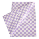 Toalha De Mesa Descartável Perolizada Decoração Festa 10un Cor Xadrez Lilas