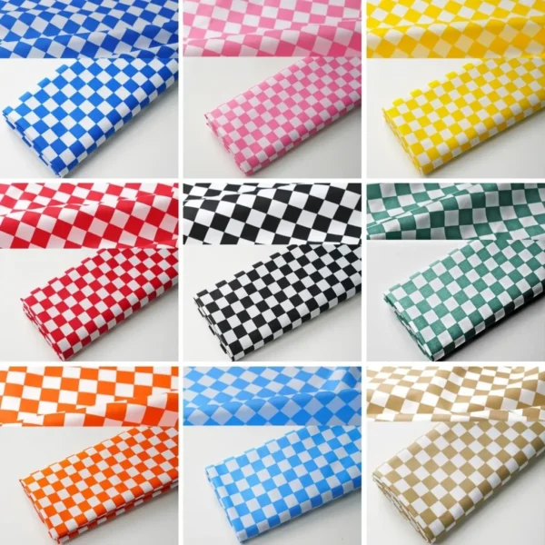 Toalha Para Mesa De Plástico Xadrez Descartável 80x80cm 20un