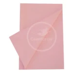 Toalha De Mesa Plástico Perolizada Lisa Descartável 10 Un Cor Rosa-claro