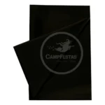 Toalha De Mesa Plástico Perolizada Lisa Descartável 10 Un Cor Preto