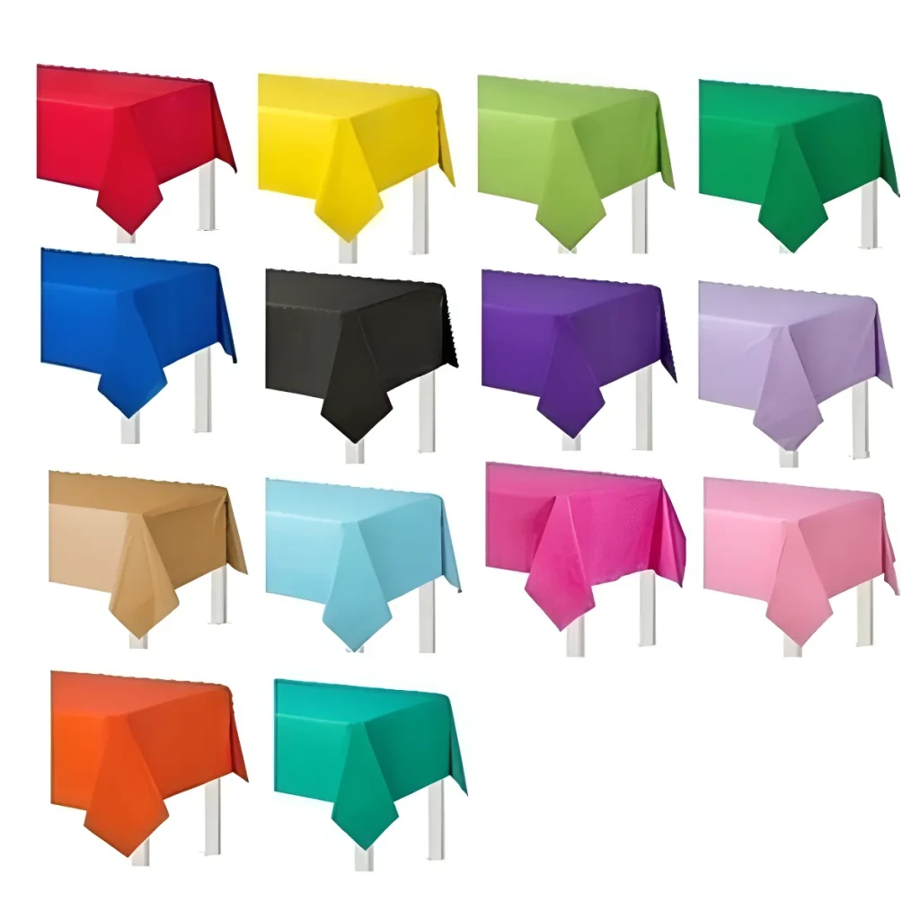 Toalha De Mesa Plástico Perolizada Lisa Descartável 10 Un Cor Verde-claro Toalha De Mesa Plástico Perolizada Lisa Descartável 10 Un Cor Verde-claro