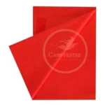 Toalha De Mesa Plástico Perolizada Lisa Descartável 10 Un Cor Vermelho