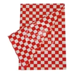 Toalha De Mesa Plástico Perolizada Lisa Descartável 10 Un Cor Xadrez Vermelho