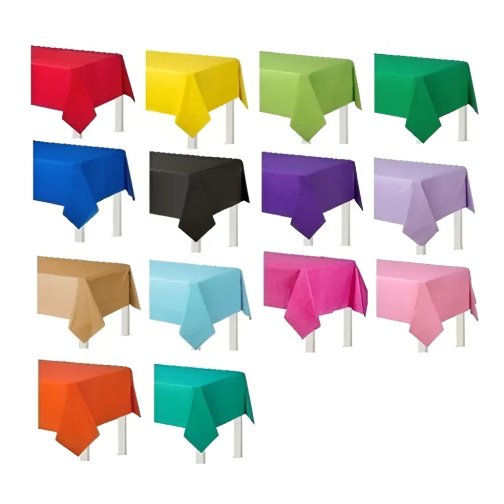 Toalha De Mesa Plástico Perolizada Lisa Descartável 20 Un Cor Roxo Toalha De Mesa Plástico Perolizada Lisa Descartável 20 Un Cor Roxo