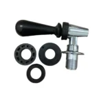 Torneira Para Chopeira Torre De Chopp Em Abs Preto/prata Bar Não Aplica