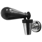 Torneira Para Chopeira Torre De Chopp Em Abs Preto/prata Bar Não Aplica