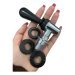 Torneira Para Chopeira Torre De Chopp Em Abs Preto/prata Bar Não Aplica