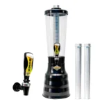 Torre De Chopp 100% Aluminio 3,5l Base Giratória E 2 Refil Cor Preto